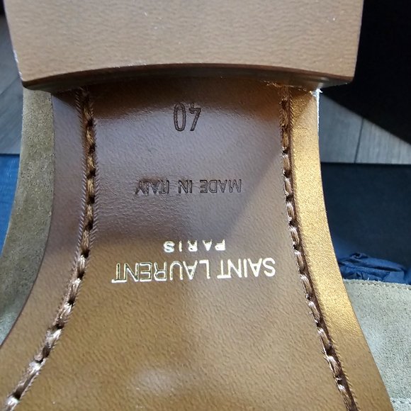 NEW Saint Laurent Suede Ankle Boot in Camel, Size 8.5 US - Picture 3 of 9